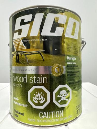 SICO Exterior Semi-Transparent Wood Stain Transparent Cedar