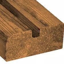 2 X 4 - 08 GROOVED PT BROWN