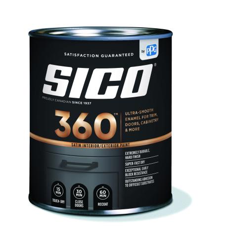 SICO 360 Interior/Exterior Paint – White Paint Base, Quart
