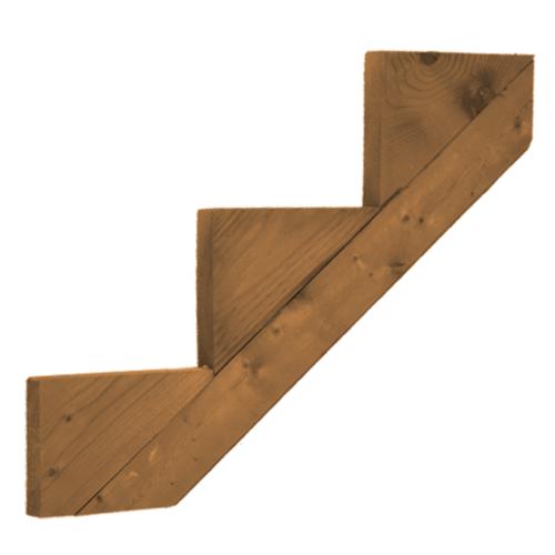 Pressure Treated 3-Step Stair Stringer