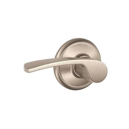 Schlage Merano Passage Door Lever – Satin Nickel (619)