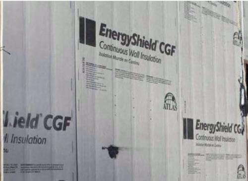 4 X 9 X 1" ATLAS BOARD R6.5 Energy Shield Foam Insulation