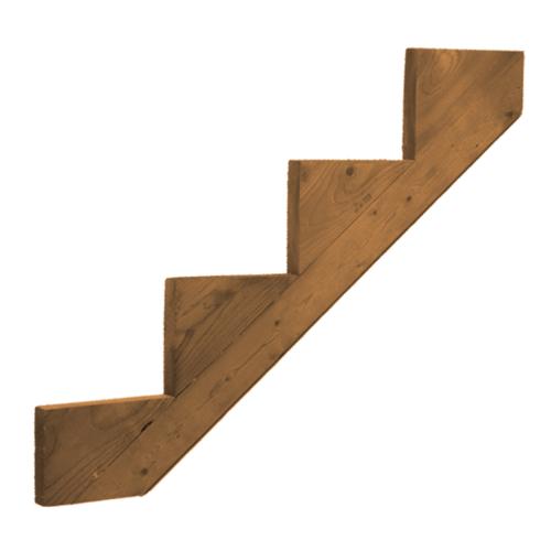 Pressure Treated 4-Step Stair Stringer