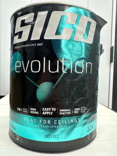 SICO Evolution Ceiling Paint & Primer – Flat White