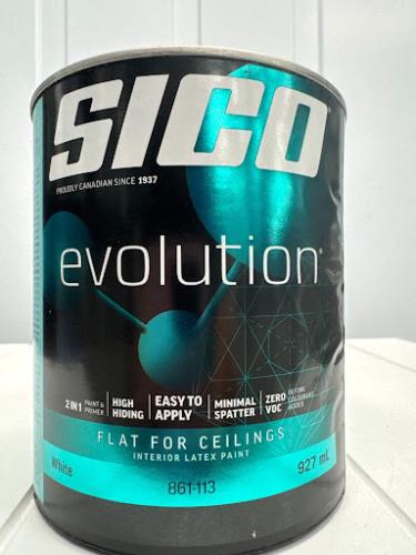 SICO Evolution Ceiling Paint & Primer – Flat White