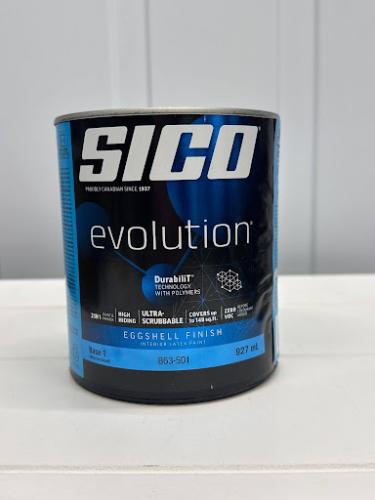 SICO Evolution Interior Paint & Primer – Eggshell Finish, Base 1, 946 mL
