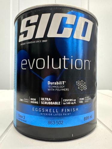 SICO Evolution Interior Paint & Primer – Eggshell Finish, Base 2