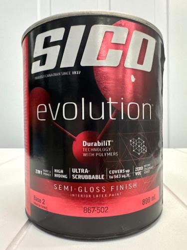 SICO Evolution Interior Paint & Primer – Semi-Gloss, Base 2,