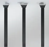 Deckorators Estate 26" Black Aluminum Deck Balusters - 10 Pack