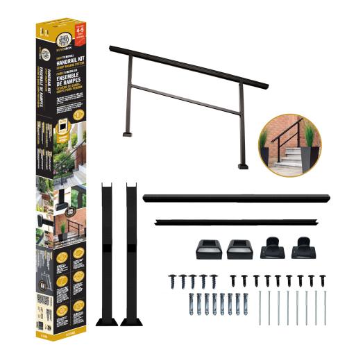Nuvo Iron Handrail Kit | 4-5 Step Aluminum Stoop Railing