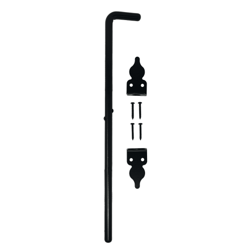 Nuvo Iron 18" Cane Bolt | Black Galvanized Steel