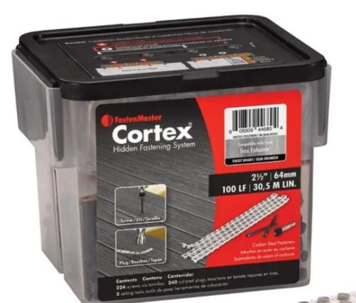 Trex Cortex Hidden Fastening System Enhance 2 1/2" – Foggy Wharf – 100 Linear Feet