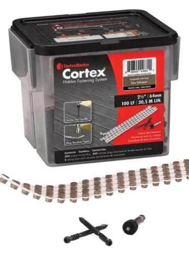 Trex Cortex Hidden Fastening System  Enhance 2 1/2" – Toasted Sand – 100 Linear Feet