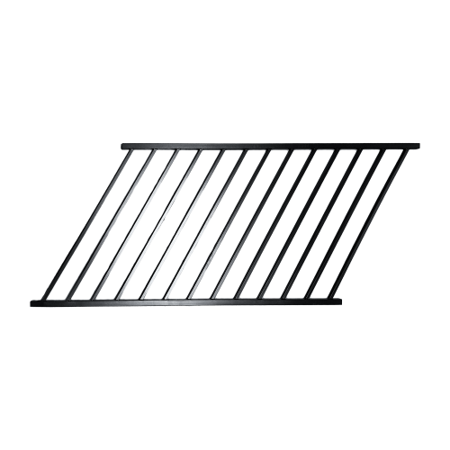 Nuvo Iron Ready Rail | 34" High x 72" Wide Steel Railing Panel – 35 Degree Angle