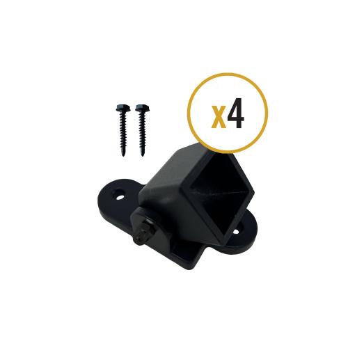 Nuvo Iron Ready Rail | Up-Down Swivel Stair Brackets for Steel Railing (4 per pkg)