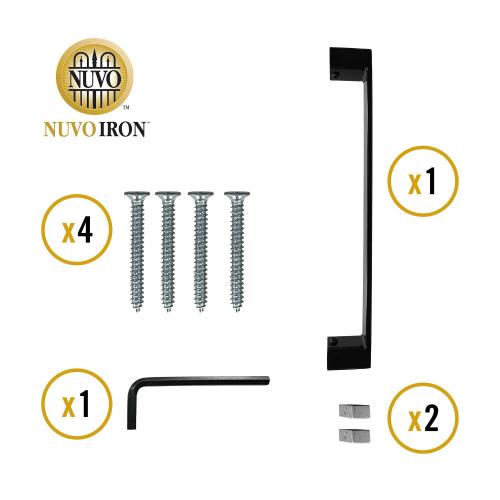 Nuvo Iron 12" Steel Modern Gate Handle