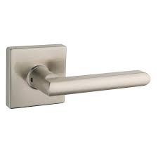 Taymor Vega Passage Lever with Square Rose – Satin Nickel