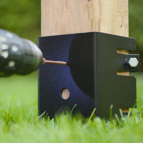 Nuvo Iron Multi-Purpose 4" x 4" Spike for In-Ground Post Support 30 inches