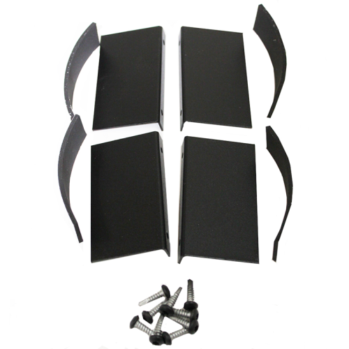 Vista Railing Textured Black Glass Centre Support Package