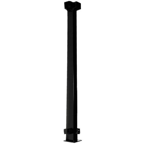 Vista Railing Textured Black 90° Corner Post – 42"