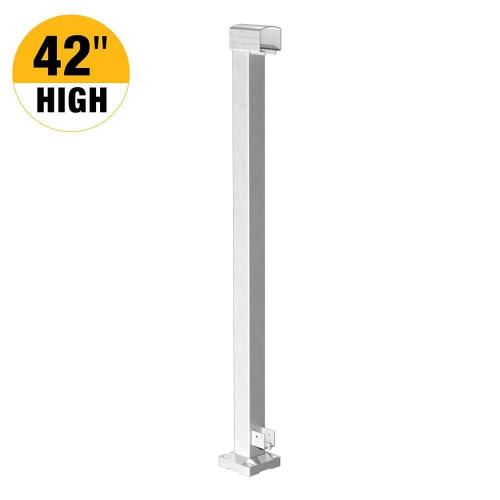 Vista Railing White Mid Post – 42"