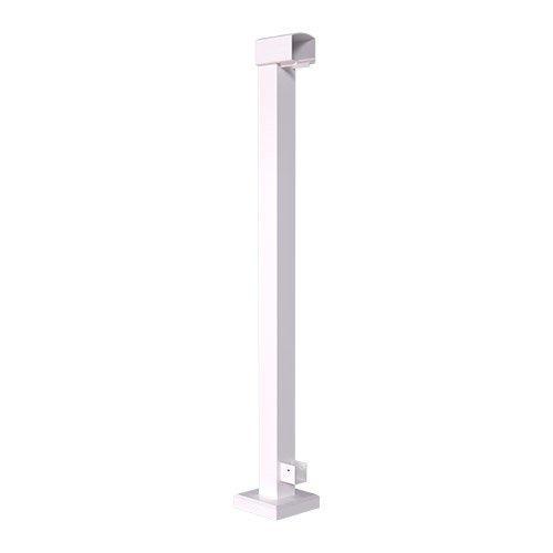 Vista Railing White End Post – 36"