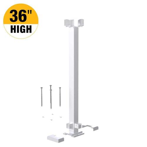 Vista Railing White Mid Post – 36"