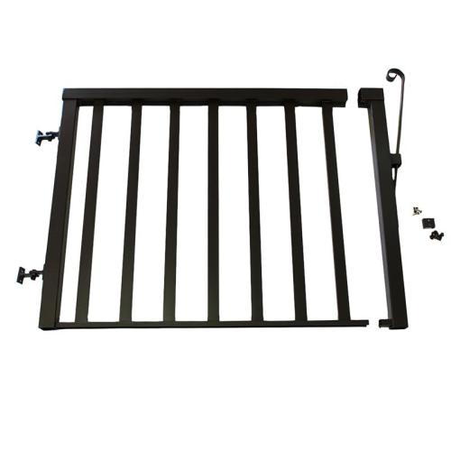 Vista Railing Textured Black 48" Standard Picket Gate 36" Railing Height