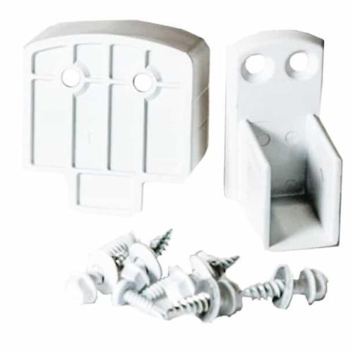 Vista Railing Level Bracket Package – White
