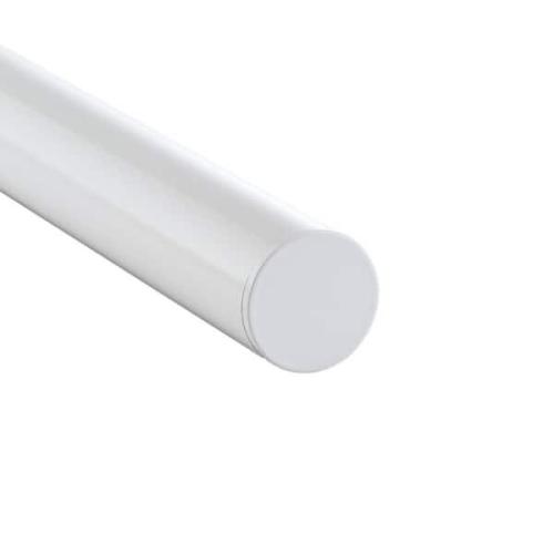 Vista Railing White 8 ft Round Handrail Package