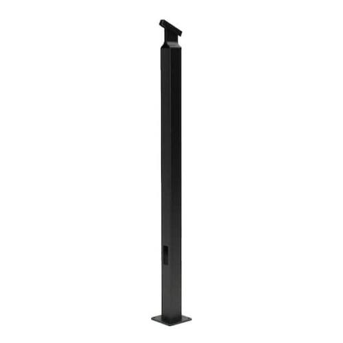 Vista Railing Textured Black Top Stair Post – 36"