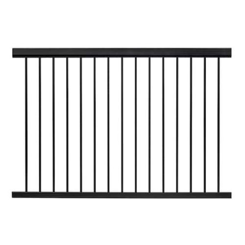 Vista Railing Textured Black Picket Package – 4 ft for 42" Rail Height