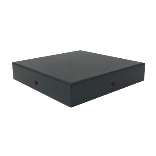 Nuvo Iron 6" x 6" Eazy-Cap™ Patented Low Profile Post Cap – Black