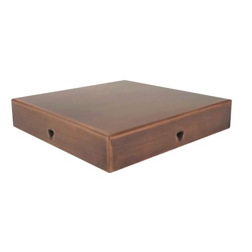 Nuvo Iron 6" x 6" Eazy-Cap™ Patented Low Profile Post Cap – Copper