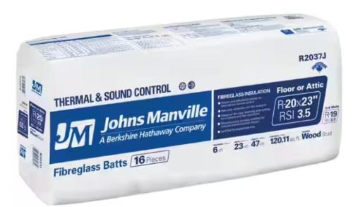 R20-23 CASTLEGUARD (JM) FIBERGLASS 120.11SF