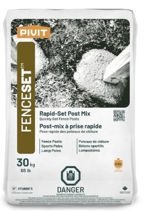 Pivit Fence Set (Rapid-Set Post Mix)  30KG