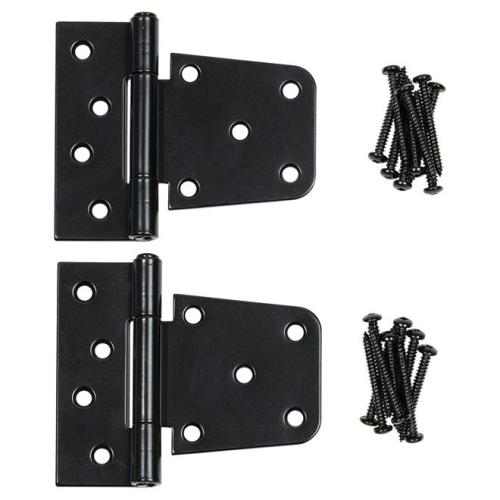 NUVO IRON 4? Tee Hinges (2 pcs) | Black Galvanized Steel
