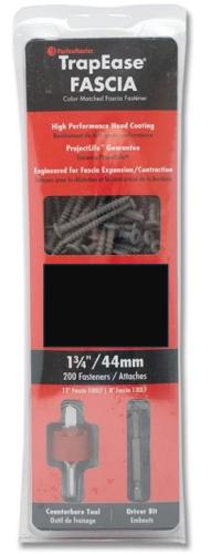 TrapEase 1-3/4" Fascia Screws – Island Mist – 100 Linear Feet