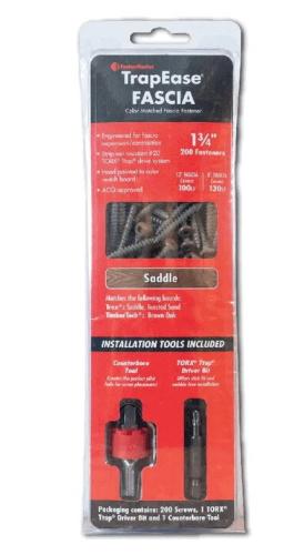 TrapEase 1-3/4" Fascia Screws – Saddle – 100 Linear Feet