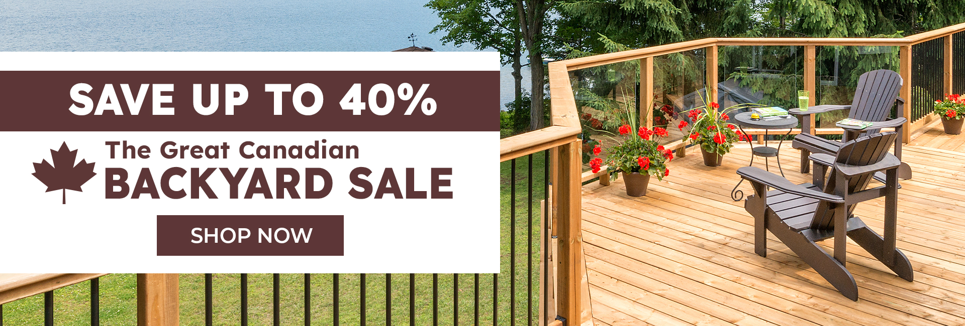 The Great Canadian Backyard Sale Hero Wood Deck Overlooking the lake