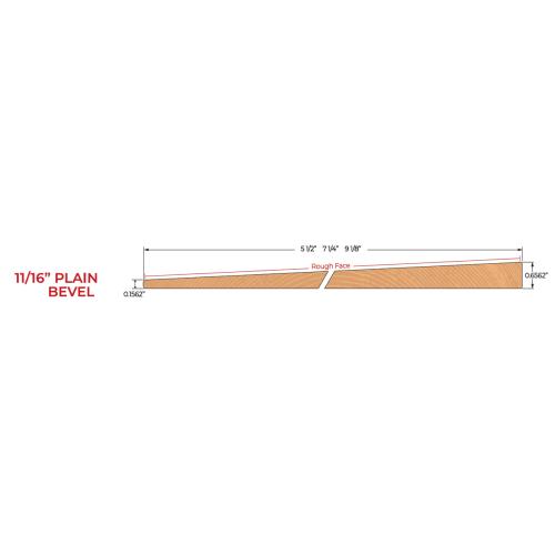 11/16-in x 8-in x 12-ft Kiln Dried Select Tight Knot Red Cedar Beveled Siding Alt #3