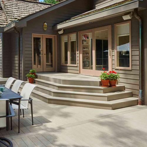 1-in x 5-1/2-in x 20-ft Serenity Sand Castle Square Edge PVC Decking Board Alt #1