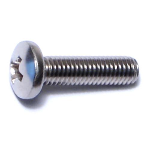 Pan Machine Screw Stainless Steel  10-32 X 3/4