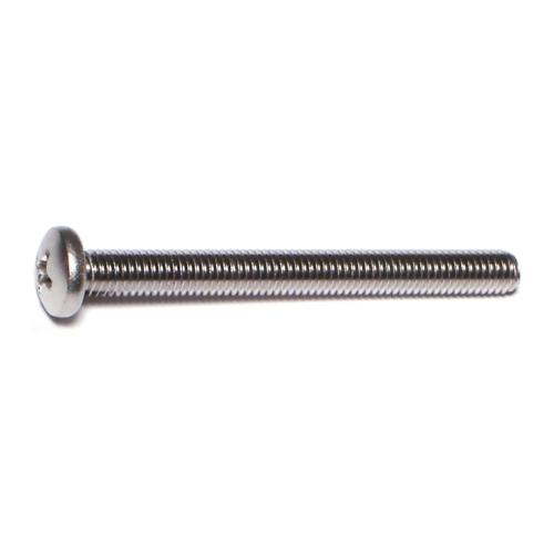 Pan Machine Screw Stainless Steel  10-32 X 2