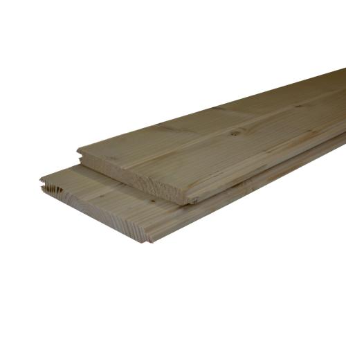 1-in x 8-in x 16-ft #2 Spruce Tongue and Groove WP4 V-Joint Board Lumber Alt #2