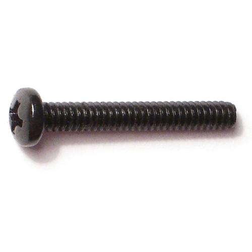 Phillips Pan Ms Screw Black  6-32 X 1