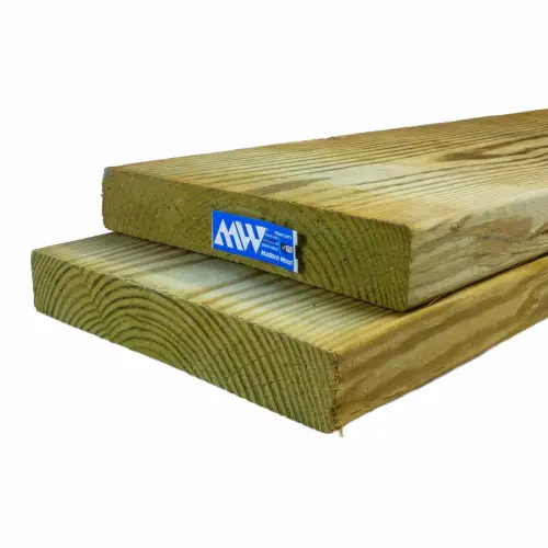 2-in x 10-in x 12-ft  #1 UC4B Heavy Duty Critical Structure Ground Contact Treated Lumber Stacked and Tagged Alt #3