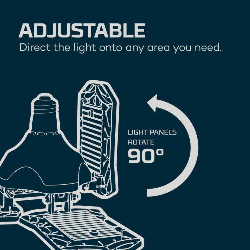 High Bright 9000 Lumen LED Garage Light, Adjustable Panels Alt #3