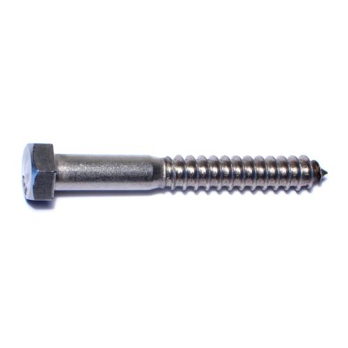 Hex Lag Screw  Stainless Steel  1/2 X 4
