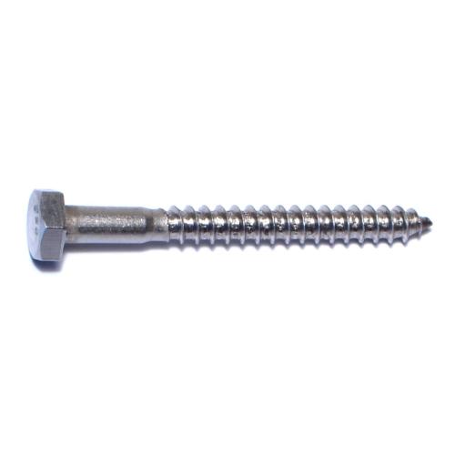 Hex Lag Screw  Stainless Steel  1/4 X 2-1/2